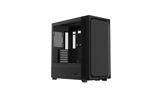 TRYX FLOVA PC Case Mid-Tower, Premium Fabric, CrossFlow Fan, Tool-Free Build, 58L Spacious Design, Supports RTX 5090 GPU & 360mm Liquid Cooling, C-F500F-FM1E-G0K (Black)