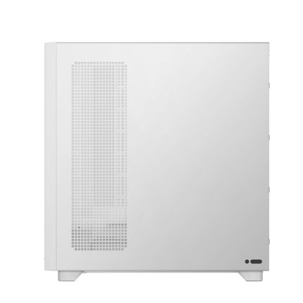 TRYX FLOVA PC Case Mid-Tower, Premium Fabric, CrossFlow Fan, Tool-Free Build, 58L Spacious Design, Supports RTX 5090 GPU & 360mm Liquid Cooling, C-F500F-FM1E-G0W (White)