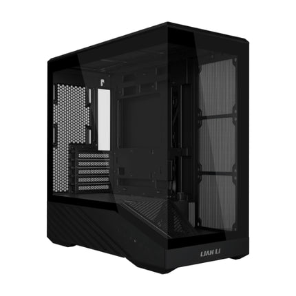 Lian Li Vector V100 MINI Micro Form Factor Compact PC Case, Panoramic Tempered Glass, Support Backet-Connect Micro-ATX, 415mm GPUs, 360mm Radiator, Dust Filiter, RGB - Black (V100MIX) W/o Fans