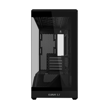 Lian Li Vector V100 MINI Micro Form Factor Compact PC Case, Panoramic Tempered Glass, Support Backet-Connect Micro-ATX, 415mm GPUs, 360mm Radiator, Dust Filiter, RGB - Black (V100MIX) W/o Fans