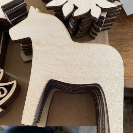 Unfinished Wood Dala Horse Shape - Animal - Craft - up to 46" DIY