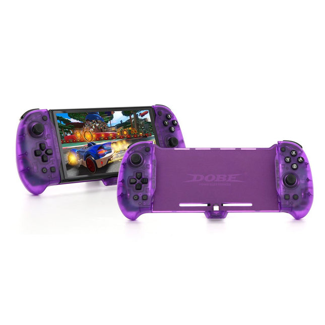 DOBE TNS-1188 PURPLE Eggshell Controller Gripcon Switch Controller for Handheld Mode, Ergonomic Controller for Nintendo Switch with 6-Axis Gyro, Dual Motor Vibration, Compatible with All Games of Switch (Purple)