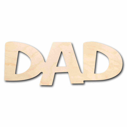 Dad Unfinished Wood Cutout DIY handmade Craft