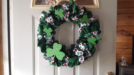 Unfinished Wood Shamrock Shape - St Patrick's - Craft - up to 46" DIY