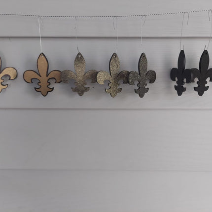 Unfinished Wood Fleur di Lis Shape | Saint's Football | France | DIY Craft Cutout | up to 46"