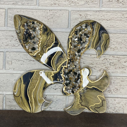 Unfinished Wood Fleur di Lis Shape | Saint's Football | France | DIY Craft Cutout | up to 46"