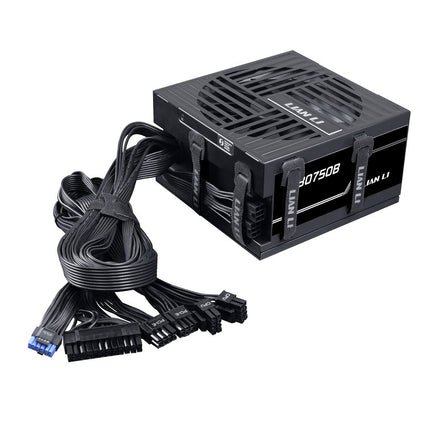 Lian Li RB750 80 Plus Bronze Non Modular - Low-Noise ATX 750 Watt Power Supply w/ 12+4Pin Connector - ATX 3.1 & PCIe 5.1 Compliant - Cable Management - 135mm Larger Fan - Active PFC - Black (RB0750B)