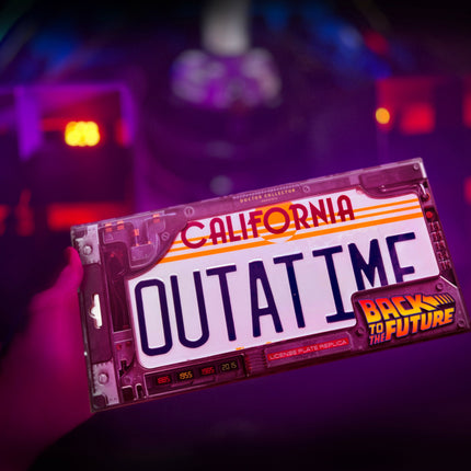 Back to the Future OUTATIME License Plate Replica