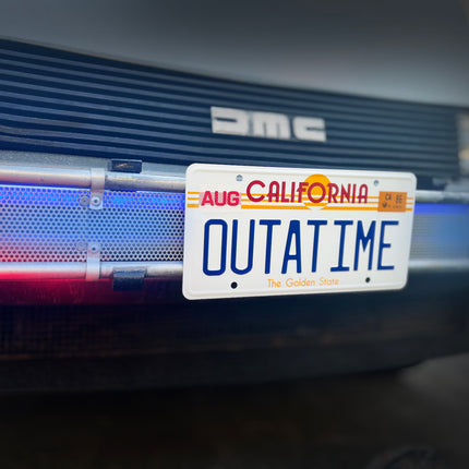 Back to the Future OUTATIME License Plate Replica