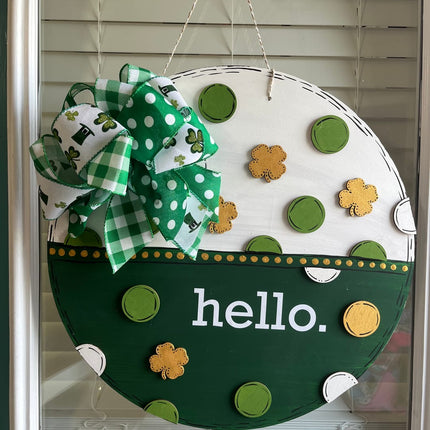 Unfinished Wood Cute Four Leaf Clover Shape - Craft - up to 46" DIY