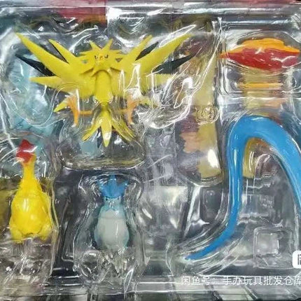 The Legendary Bird Articuno Moltres Zapdos Figurines, Pokemon Anime Figures Cute Model Toys