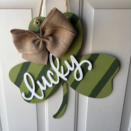 Unfinished Wood Shamrock Shape - St Patrick's - Craft - up to 46" DIY