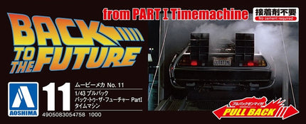 Back to the Future pull-back DeLorean 1:43 scale plastic model kit