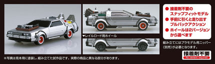 Back to the Future Part III pull-back DeLorean 1:43 scale plastic model kit