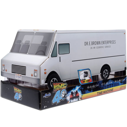 Back to the Future die-cast 1:24 scale 40th Anniversary "Hollywood Rides" light-up DeLorean Time Machine
