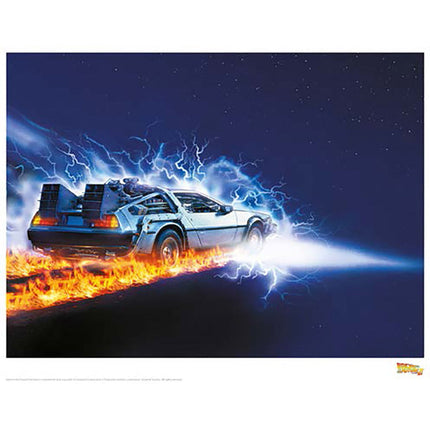 Back to the Future Part II "Car Stars" Limited Edition Commemorative Print with protective toploader