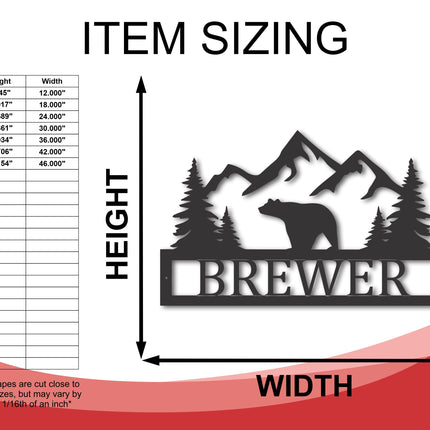 Custom Wildlife Metal Monogram Sign | Personalized Wildlife Metal Name Sign | 15 Color Options