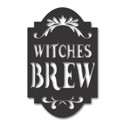 Metal Halloween Sign | Metal Halloween Witches Brew Sign | 15 Color options