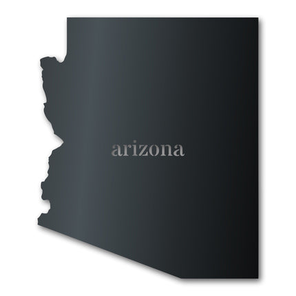 Metal Arizona Wall Art | Custom Metal US State Sign | Indoor Outdoor | Up to 46" | Over 20 Color Options