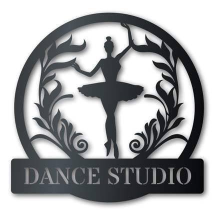 Ballerina Monogram Custom Metal Wall Art | Indoor Outdoor | Up to 46" | Over 20 Color Options