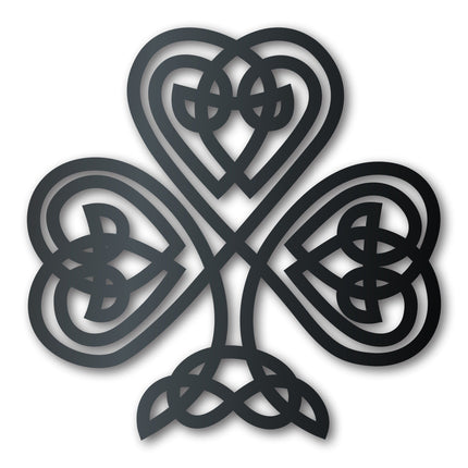 Metal Celtic Irish Shamrock Wall Art - Metal St Patrick's Day Sign - 14 Color Options