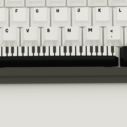 Classic Piano Design Keycaps and Mechanical Keyboard