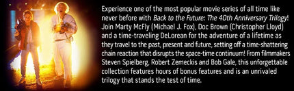 Back to the Future 40th Anniversary Trilogy (4K Ultra HD + Blu-ray™ + Digital Code) [2025]