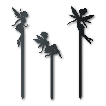 Metal Fairy Garden Stakes | Metal Garden Set | Outdoor | Up to 24" | Over 20 Color Options