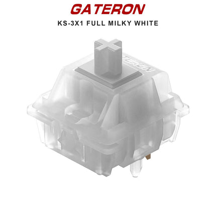 Gateron KS-3X1 Full Milky Switches