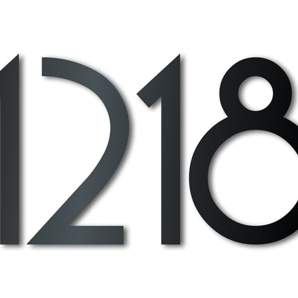 Custom Metal House Numbers - 14 Color Options