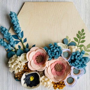 Unfinished Wood Hexagon Shape - Craft - up to 46" DIY