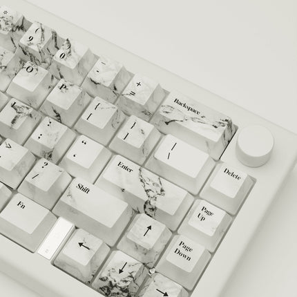 Marble Design Keycaps and Mechanical Keyboard