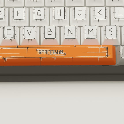Marker Design Keycaps and Mechanical Keyboard