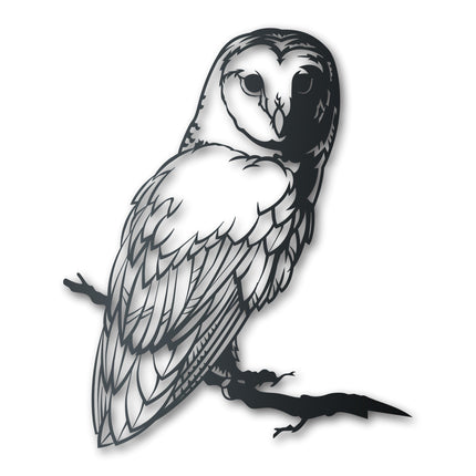 Custom Metal Owl Tree Stake Wall Art - Metal Garden Sign - 14 Color Options