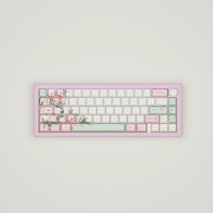 Peony Design Keycaps and Mechanical Keyboard