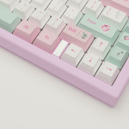 Peony Design Keycaps and Mechanical Keyboard