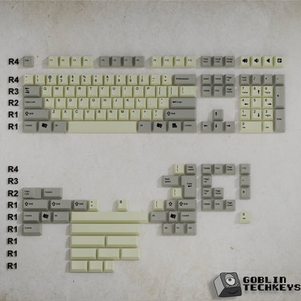QWERTY Classic Vintage Keycaps Set | Retro Keycaps