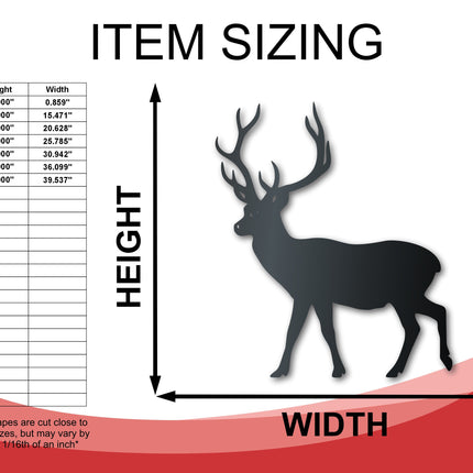 Metal Reindeer Family Wall Art | 3 Piece Set | Christmas Winter Holiday | Indoor Outdoor | Up to 36" | Over 20 Color Options