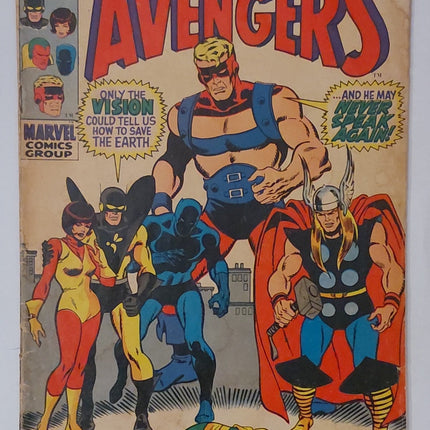Avengers #068, Marvel Comics (September 1969, Fair)