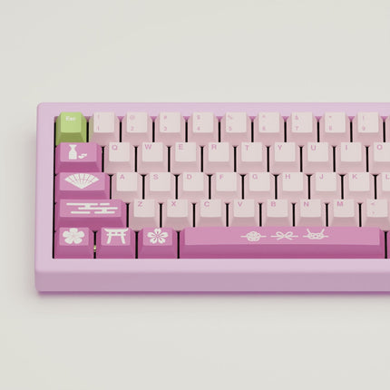 Sakura Design Keycaps and Mechanical Keyboard