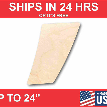 Unfinished Wood Block Symbol Comma - Craft - up to 46" DIY