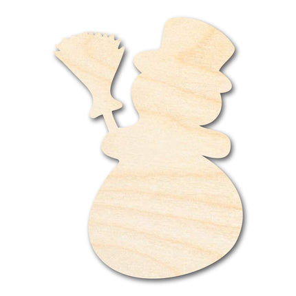 Unfinished Wood Snowman Shape - Winter Craft - up to 46"