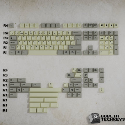 Spanish Classic Vintage Keycaps Set | Retro Keycaps