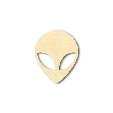 Unfinished Wood Alien Head - Outer Space - Craft - up to 46" DIY