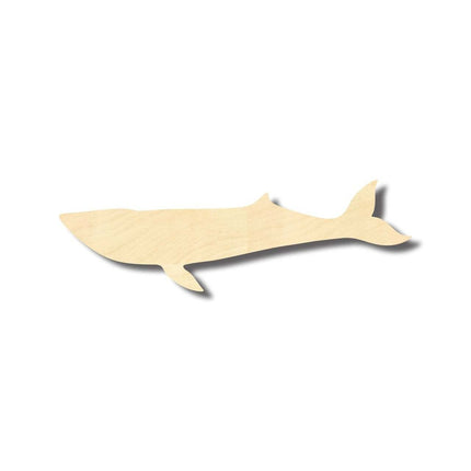Unfinished Wood Blue Whale Shape - Ocean - Craft - up to 46" DIY