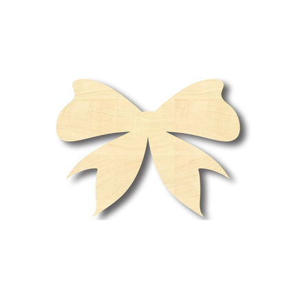 Unfinished Wood Bow Ribbon Shape - Craft - up to 46" DIY