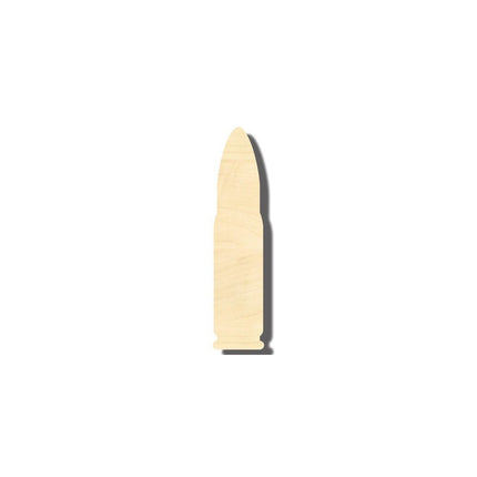Unfinished Wood Bullet Shape - Sporting - Craft - up to 46" DIY