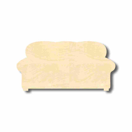 Unfinished Wood Couch Shape - Home - Craft - up to 46" DIY