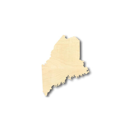 Unfinished Wood Maine Shape - State - Craft - up to 46" DIY