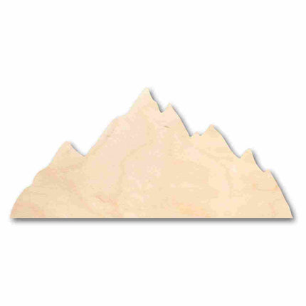 Unfinished Wood Mountain Range Shape - Nature - Craft - up to 46" DIY